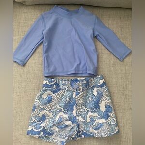 Rugged Butts Rash Guard and Trunks